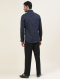 Premium Geometric Print Sateen Slim Fit Shirt