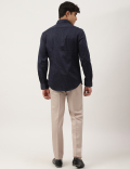Premium Geometric Print Sateen Slim Fit Shirt