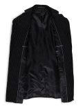 Linen Mix Striped Blazer