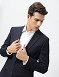 Checked Slim Fit Single-Breasted Blazer