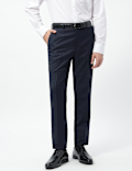 Slim Fit Checks Mid Rise Trousers