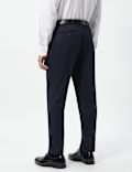 Slim Fit Checks Mid Rise Trousers