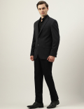 Slim Fit Plain Notched Lapel Collar Blazer