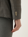 Regular Fit Plaid Check Blazer