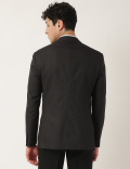 Striped Lapel Collar Blazer