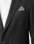 Striped Lapel Collar Blazer
