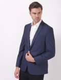 Plain Lapel Collar Blazer