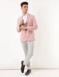 Plain Lapel Collar Blazer