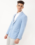 Plain Lapel Collar Blazer