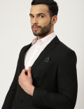 Textured Lapel Collar Blazer