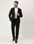 Textured Lapel Collar Blazer