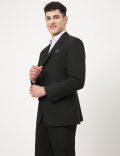 Textured Lapel Collar Blazer