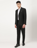 Textured Lapel Collar Blazer