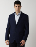 Tailored Fit Plain Peaked Lapel Blazer