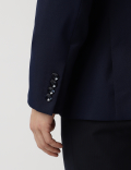 Tailored Fit Plain Peaked Lapel Blazer