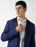 Slim Fit Plain Peaked Lapel Blazer