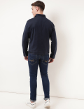 Cotton Mix Plain Collared Jacket