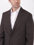 Checks Lapel Collar Blazer