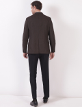 Checks Lapel Collar Blazer