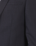 Self Design Lapel Collar Blazer