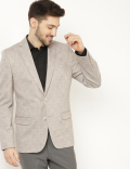 Check Jersey Blazer
