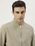 Plain Band Collar Jacket