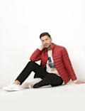 Pure Polyamide Plain High Neck Jacket