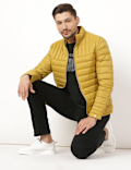 Pure Polyamide Plain High Neck Jacket
