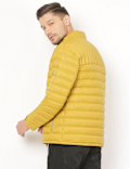 Pure Polyamide Plain High Neck Jacket
