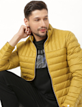 Pure Polyamide Plain High Neck Jacket