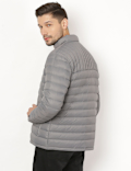 Pure Polyamide Plain High Neck Jacket