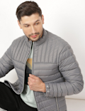 Pure Polyamide Plain High Neck Jacket