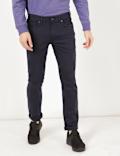 Cotton Mix Plain Slim Fit Jeans