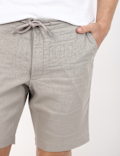 Linen Blend Regular Fit Short