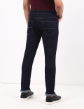 Cotton Mix Plain Tapered Fit Jeans