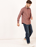 Cotton Mix Plain Regular Fit Jeans