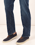 Cotton Mix Plain Regular Fit Jeans