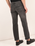 Cotton Mix Plain Regular Fit Jeans