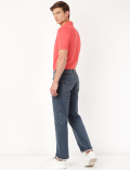 Cotton Mix Plain Regular Fit Jeans