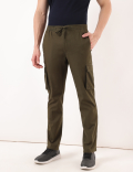 Cotton Mix Plain Regular Fit Trouser