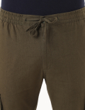 Cotton Mix Plain Regular Fit Trouser