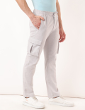 Cotton Mix Plain Regular Fit Trouser