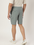 Cotton Mix Plain Regular Fit Shorts