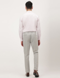 Cotton Mix Plain Slim Fit Trousers