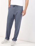 Linen Mix Plain Regular Fit Trouser