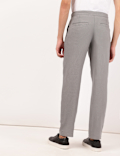 Linen Mix Plain Regular Fit Trouser