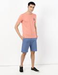 (Cotton Blend) Regular Fit Shorts