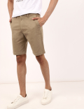 (Cotton Blend) Regular Fit Shorts