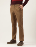 Regular Fit Cotton Mix Plain Chinos