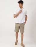 Cotton Mix Plain Regular Fit Shorts
